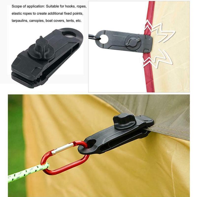 Presenning klips kraftig vindtett markise klemme grip klips hage campingvogn klut 1pc skygge presenninger tilbehør for camping  s5 f 3