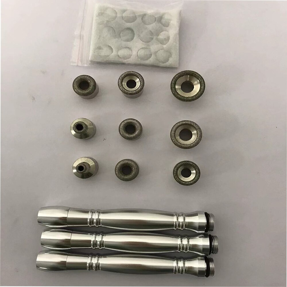 Diamond microdermabrasion 9 tips3 wands dermabrasion tip for facial skin peeling blackhead remover face care salon beauty