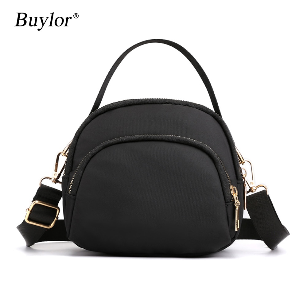 Buylor Shoulder Bag Polyester Crossbody Bag Messenger MINI Capacity Waterproof Purse Cloth Handbag