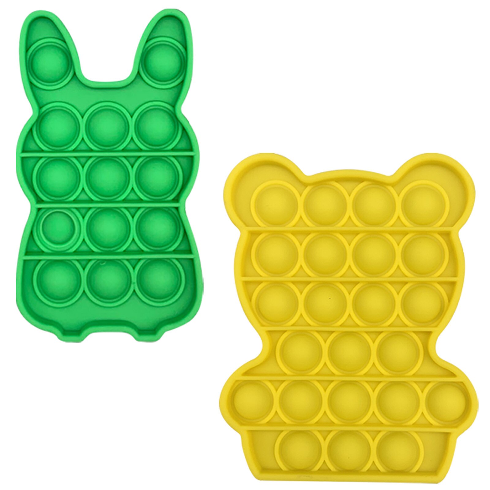 Popit Fidget Speelgoed Push Bubble Fidget Zintuiglijke Speelgoed Autisme Speciale Behoeften Stress Reliever En Verhogen Focus Zachte Anti-Stress speelgoed: 2PC A