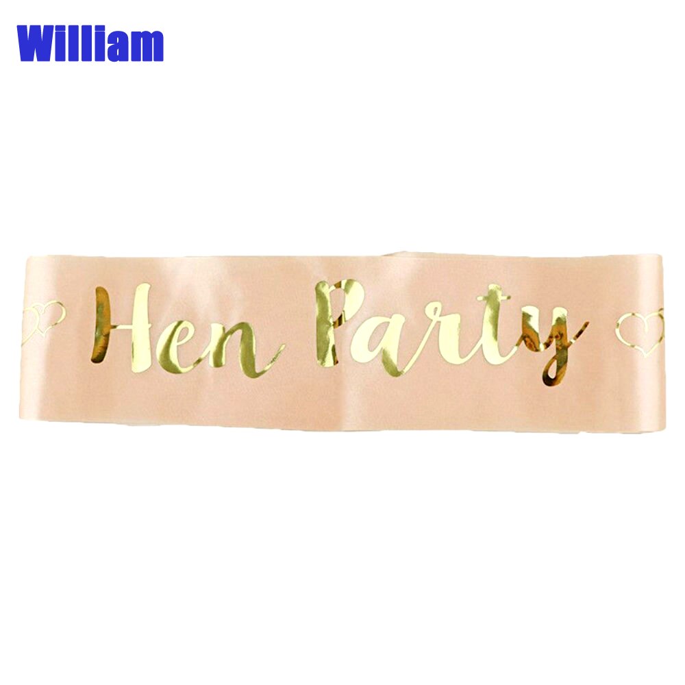 Hen Party Bride to Be Satin Ribbon Sash for Wedding Party Bachelorette Sash Bridal Shower Decorations Wedding Accessories: Style 9