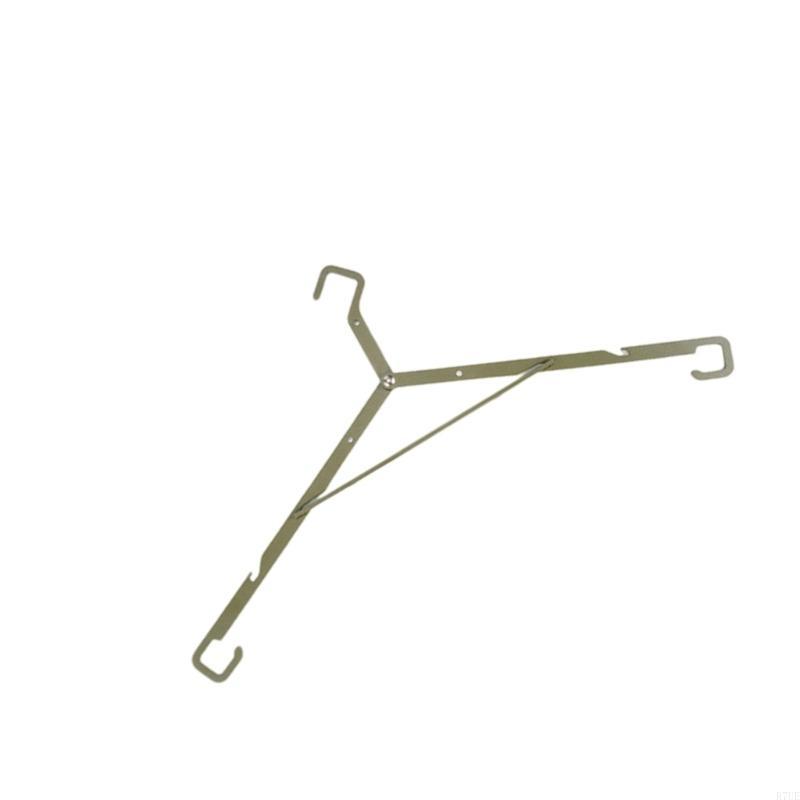R7UE Simple Folded Hanger Clothes Drying Rack Retractable Mounted Drying Hanger