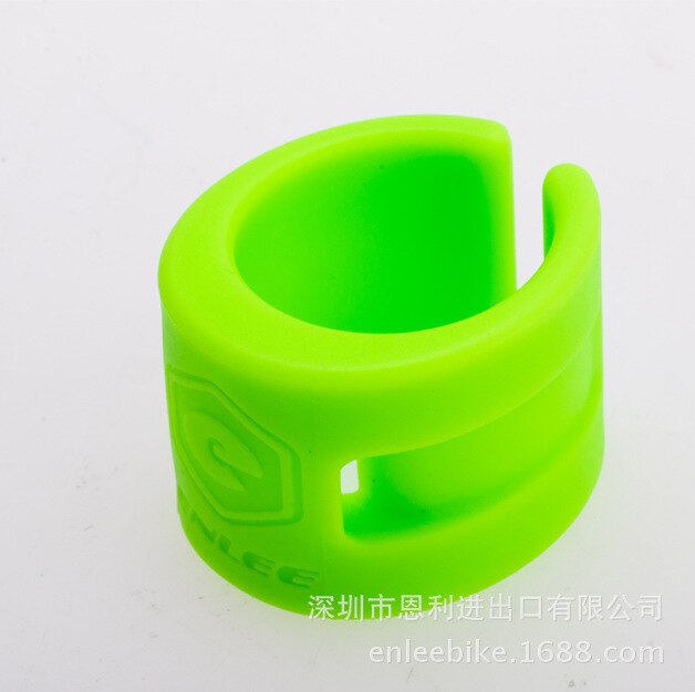 Explosion Vélo VTT Arrière Fourche Fourche Avant en caoutchouc Anti-collision de Protection Anneau Anneau de Chaîne VTT Équipement: green