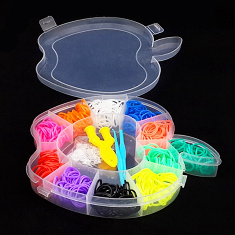 DIY Multi-function Rainbow Like Rubber Band Weaving Colorful Bracelets Loom Bands For Children