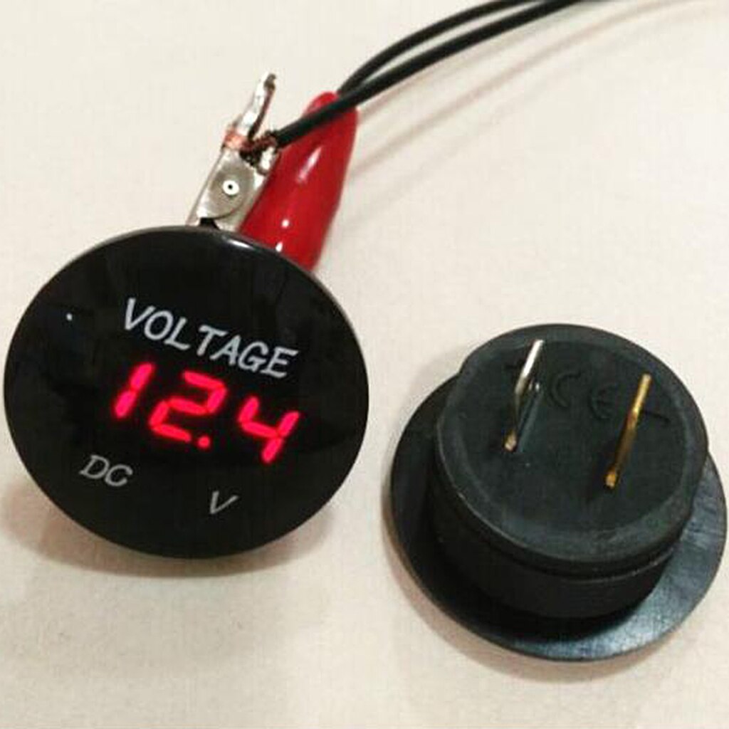 Blauwe Led Digital Voltage Volt Meter Display Voltmeter Auto Motor