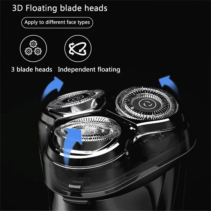 Rasoir électrique Enchen rasoir homme 3 lames lavable type-c tondeuse à barbe Rechargeable machine de découpe rasoir électrique Portable