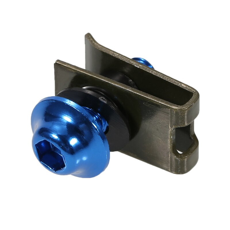 10pcs M5 5mm Auto Shell Screw Aluminium Bolts Fastener Clips Screw Spring Nuts Car Motorcycle Fairing Bolts Fastener Clips