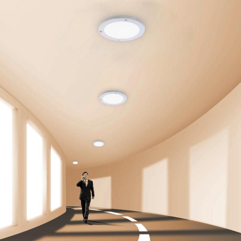 Antikue LED Night Light Round PIR Motion Sensor LED Panel Light Ultra Thin Downlight Mounted Ceiling Recessed Light Down Lamp
