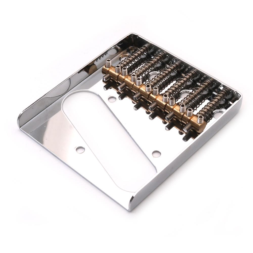 Telecaster Electric Guitar Bridge Chrome Saddle Bridge for Fender Tele Replacement