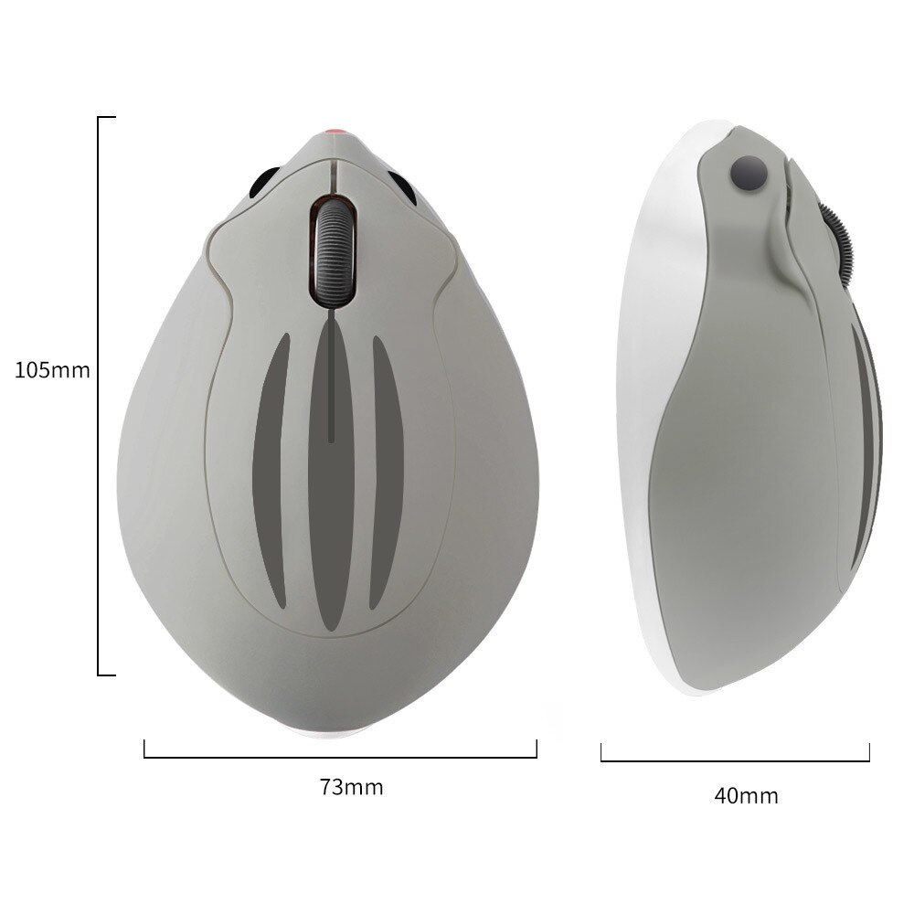 CHYI Mini Mouse Gamer Cartoon USB Wireless Optical Mause Ergonomic 3D Hamster PC Mice with Nut Mouse Pad For laptop