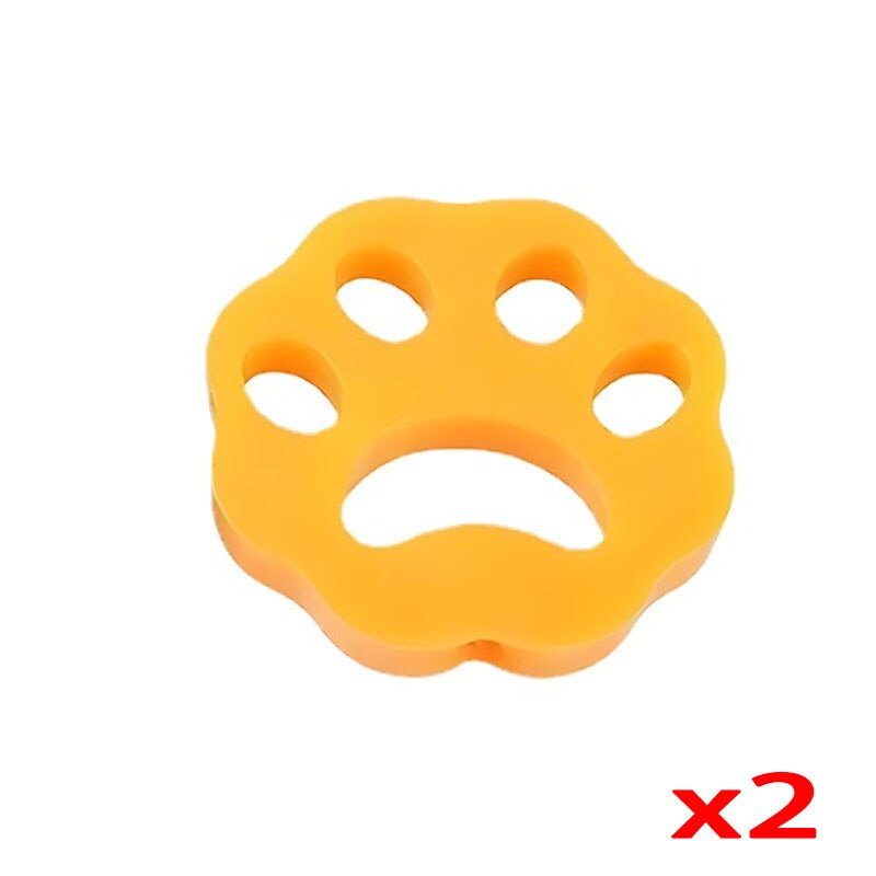 2Stck Haustier Haarentferner Mini Waschmaschine wiederverwendbar Wäsche Fussel Fänger Haar Fang Hunde Haare Entferner für Wäsche Haar klar: Orange 2Stck dünn