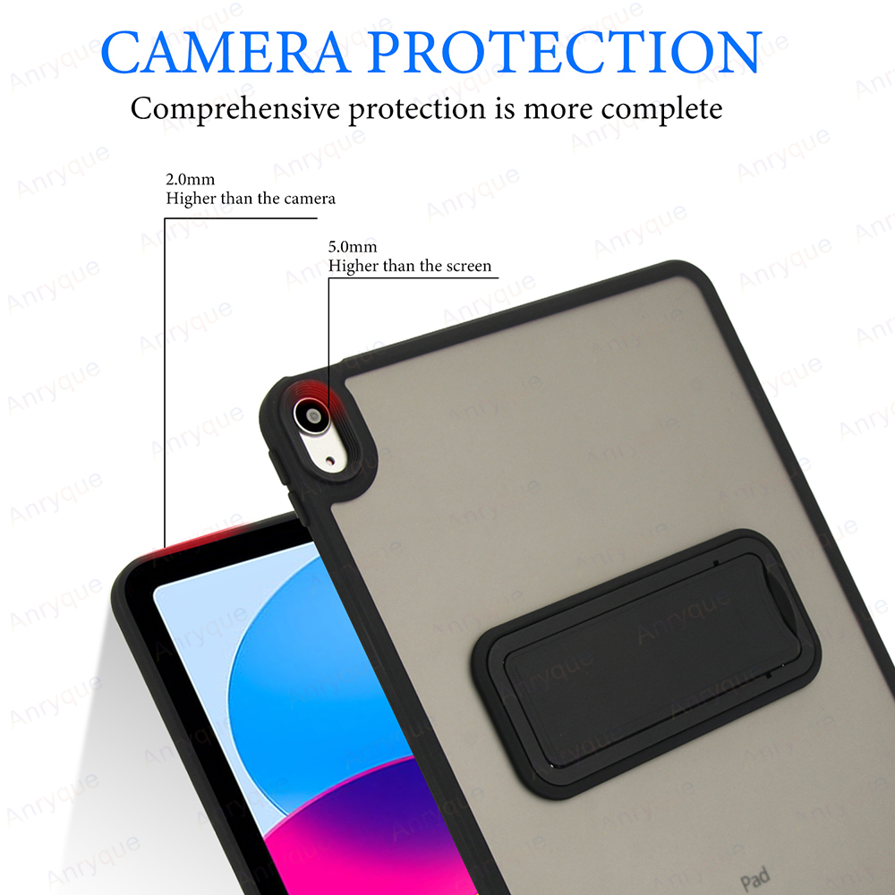 Caso de suporte para ipad 11a geração 11 Polegada 2025/10a geração 10.9 ''2022 acrílico fosco capa dura funda com suporte
