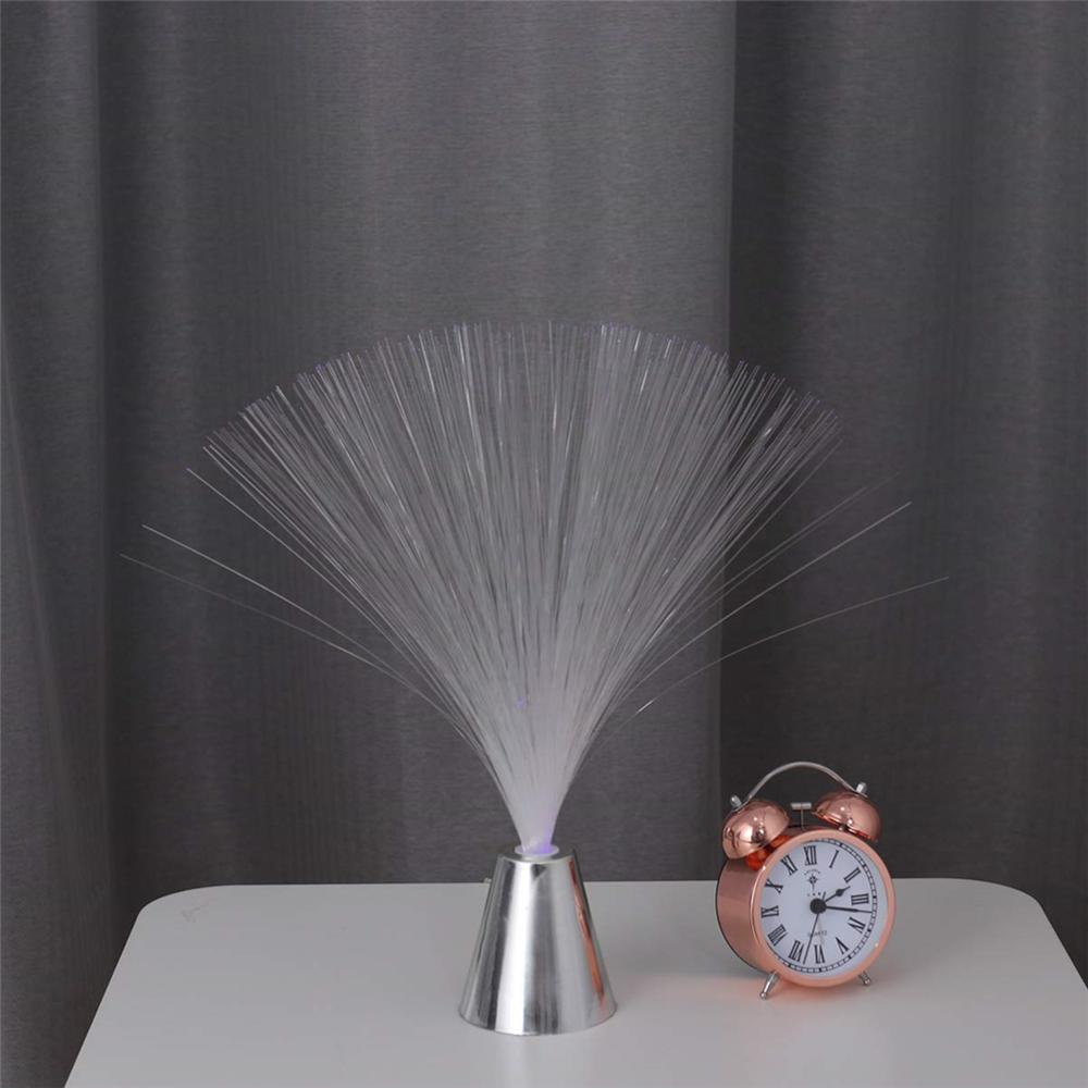 Lámpara de fibra óptica LED Multicolor para decoración de interiores, centro de mesa, para vacaciones, boda, lámpara de luz nocturna