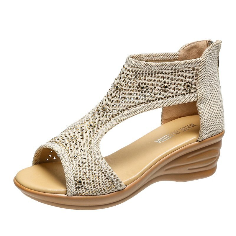 PU Leather Open Toe Sandals