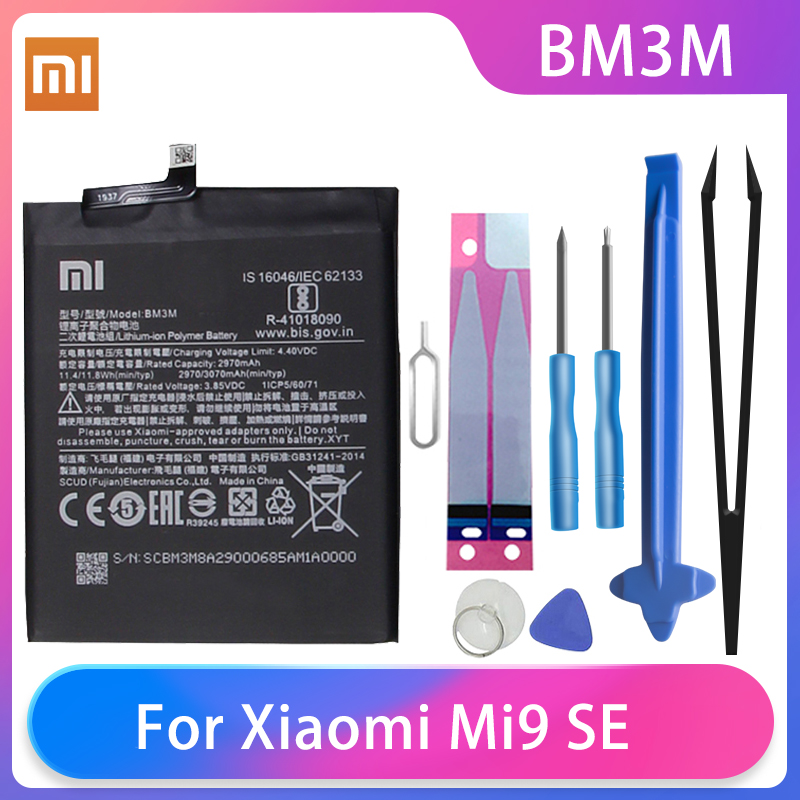 Original XiaoMi Phone Battery For Mi A3 CC9 Mi 5 6 8 9 8/9SE 8/9Lite Mi Max 1 2 3 Redmi 3 3S 4a 5a 6a 7a 8a 9a Batteries: For XiaoMi 9SE