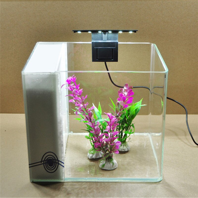 220V 6W LED Aquarium Light Fish Tank 5730 LED Light Aquatic Plant Grow Lighting Waterproof Clip-on Lamp EU Plug#