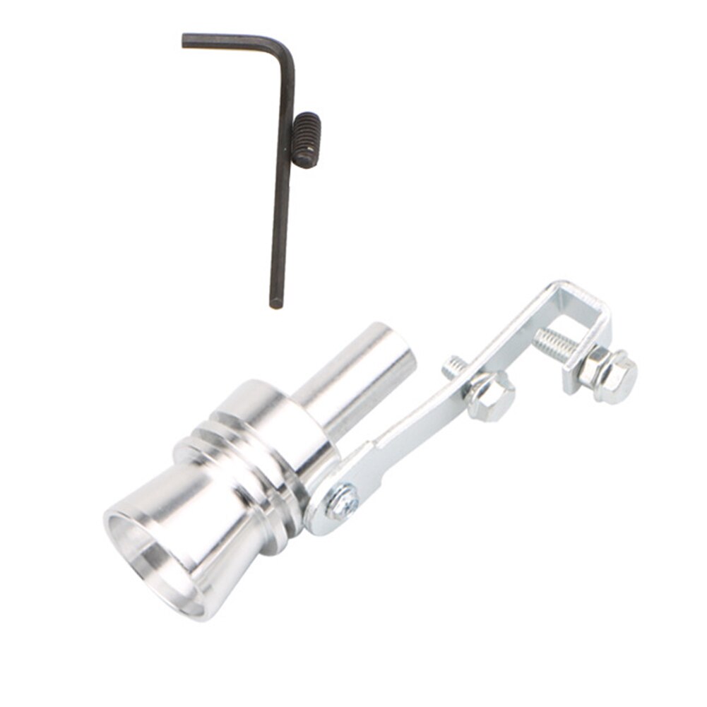 Tuyau d'échappement facile à installer outil aluminium silencieux voiture accessoires rugissement fabricant surdimensionné universel son pratique: Grey XL