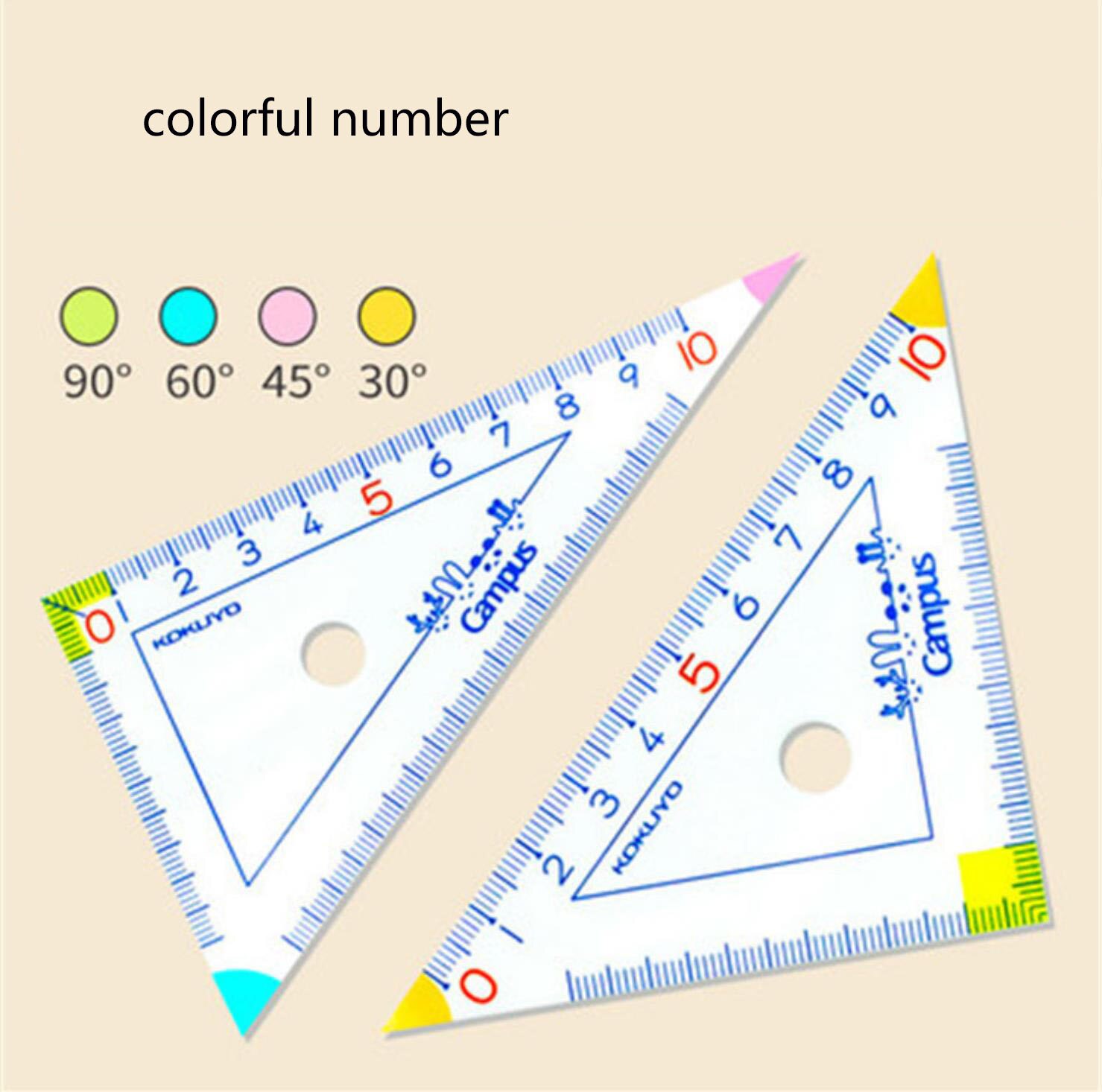 TUNACOCO Japanese KOKUYO WSG-CLKA SET OF drafting Rulers Learn Stationery Drawing Supplies ruler Qt1710143