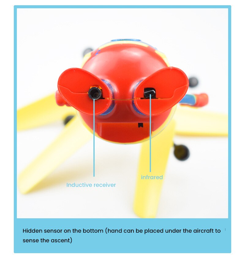 Hand Gebaar Inductie Voertuig Lichtgevende Schorsing Afstandsbediening Helikopter Opladen Vliegende Inductie Kinderspeelgoed