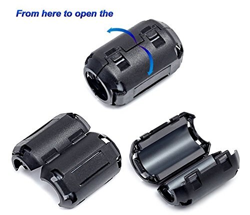 Snap Op Ferrietkern Koord Ring Rfi Emi Noise Filter Suppressor Kabel Clip Voor 3.5Mm/5Mm/7Mm/9Mm/13Mm Diameter Kabel