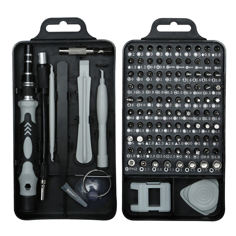 115 in1 Screwdriver Aet Multi-function Screwdriver Set Bit Clock Game Machine Disassembly Tool Torx Hexagon