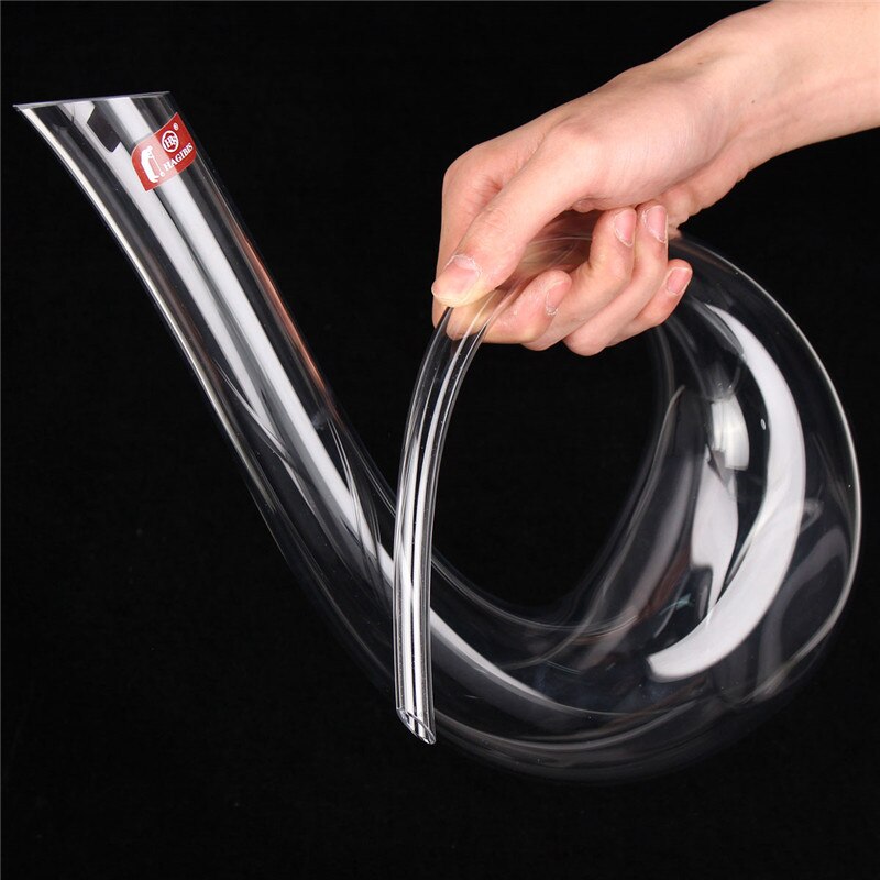 Jarra hecha a mano de 6 formas para vino tinto, Brandy, Copas de cristal de champán, botella decantadora, vertedor para Bar familiar, de cumpleaños, 1200ML