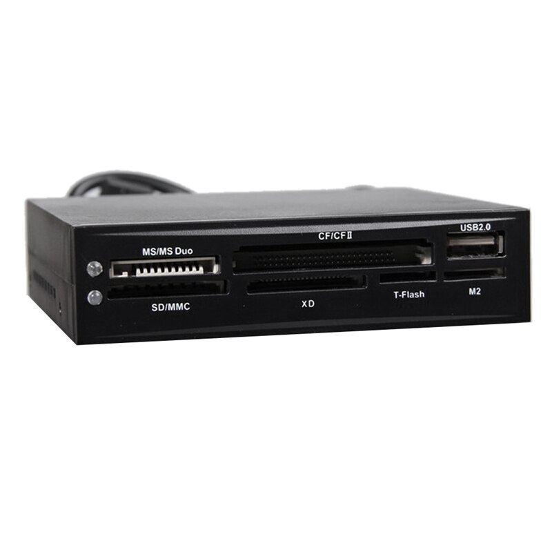 All in 1 Internal Card Reader USB 2.0 3.5 Inch Floppy Bay Front Panel Card Reader USB Flash Memory Card Reader