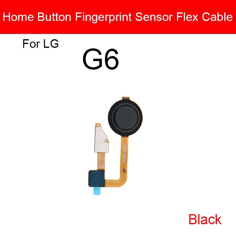 Heimat Taste Fingerabdruck Sensor biegen Kabel Für LG G5 G6 G7 ThinQ G710 Nexus 5X Finger Leser berühren Sensor biegen Band Ersatzteile: G6 Schwarz