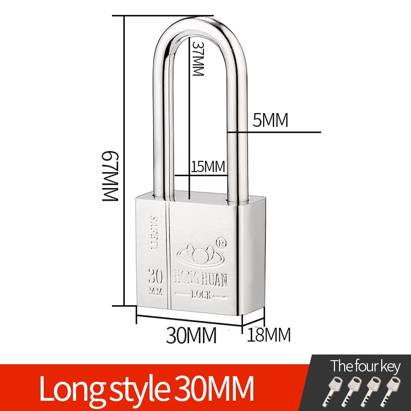 Anti-diebstahl vorhängeschloss das schloss öffnen schrank schlafsaal kleine schloss Schüler schlafzimmer Anti-rost Anti-zerschlagen sperren hause kleine vorhängeschloss: 30MM lang Strahl