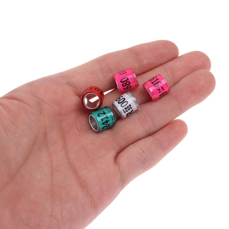 20 Stuks Multicolor Duif Voetring Met Woord Oorbellen Duurzaam Vogel Ring Duif Voetring Vogel Gereedschap