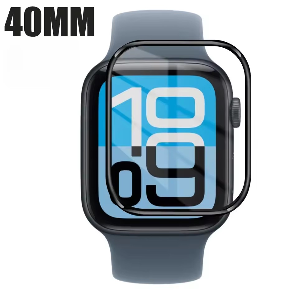 1-6PCS Screen Protector Für Apple Uhr SE 3 40MM 44MM Smartwatch Abdeckung für iWatch SE3 40/44MM Anti-scratch Schutz Filme: 18mm / WEISS