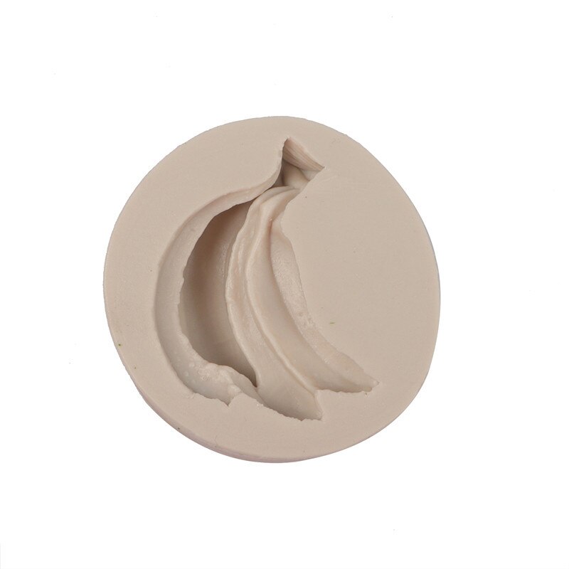 Fruit Banana Strawberry Cherry Polymer Clay Mold DIY Epoxy Resin Plaster 3D Panel Silicone Molds for Cement Gypsum Concrete: Light Yellow