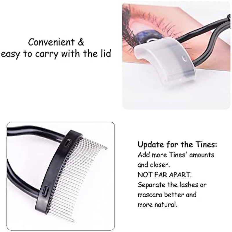 Eyelash Comb Eyelash Separator Tool Eyelash Brush Separator with Comb Cover Eyelash Comb for Eyelash Makeup Brush