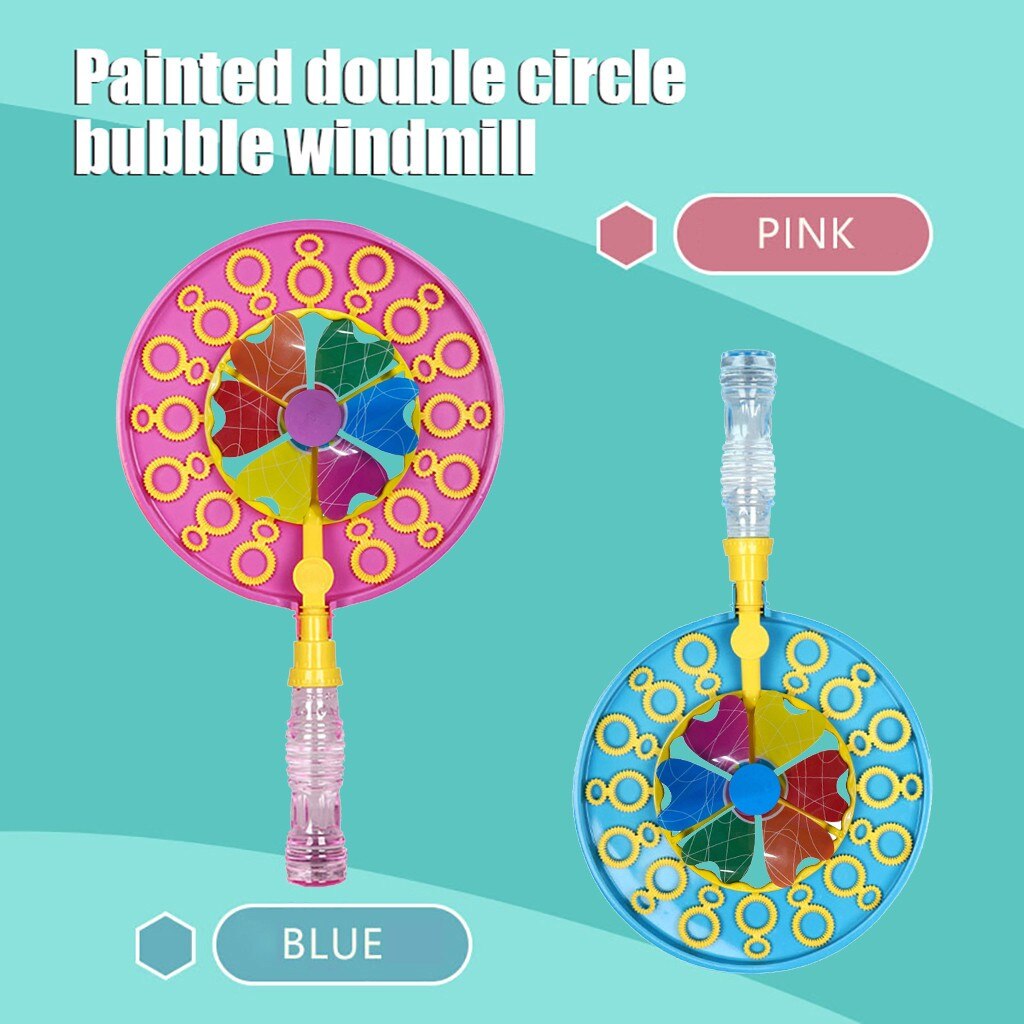 Kids Windmolen Bubble Machine Stok Leuk Voor Outdoor Play Verjaardag Party Games 70Ml Zomer Kinderen Peuters Outdoor Speelgoed