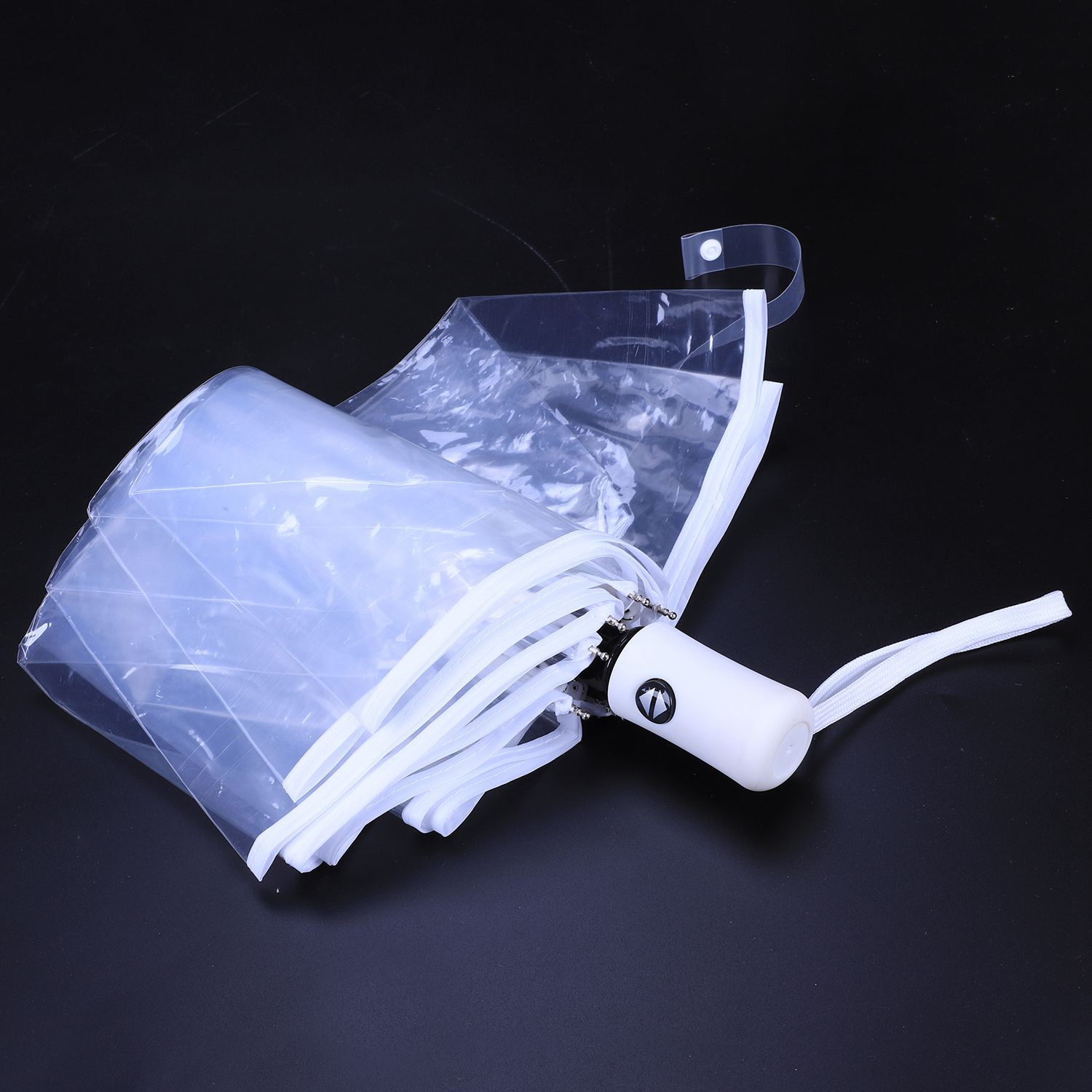 JEYL Transparent Umbrella Automatic Umbrella Rain Women Men Sun Rain Auto Umbrella Compact Folding Windproof Style Clear umbre