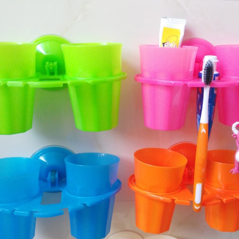 suction cup toothbrush holder suction cup mouth cup couple brushing teeth cup bathroom wash set couple teeth rack