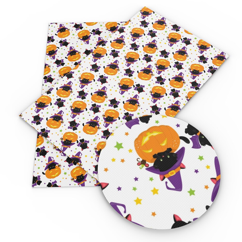 David accessoarer 20*34cm halloween-serien dödskalletryckt konstläder i konstläder för bågar diy handgjorda material ,1 yc 12010: 1109054001