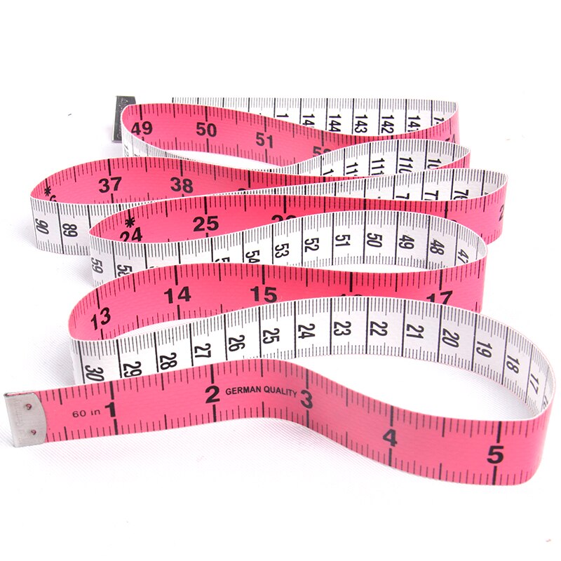 Meting Tape Kleermakers In Centimeter En Inch Duurzaam Body Meten Ruler Kleermaker Meetlint Geel Blauw Roze: Pink