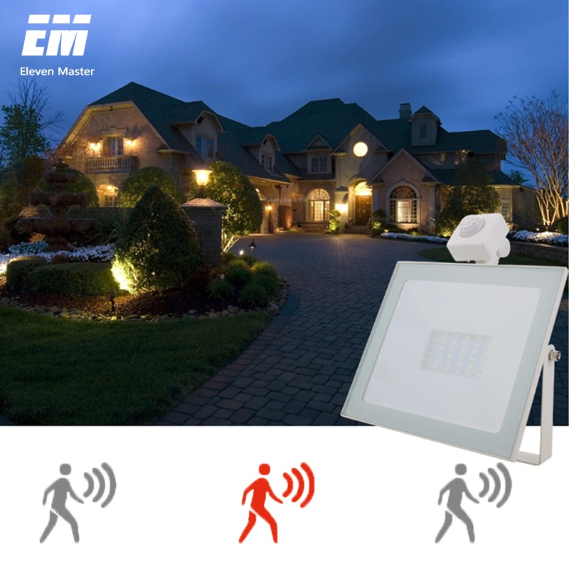 10W 30W 50W 220/110V LED Induction Flood Light Reflective Flood Light Waterproof IP65 Spotlight Wall Light Outdoor Lighting