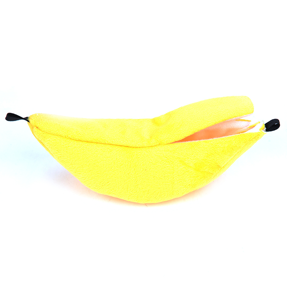 Dieren Pet Banaan Hamster Rat Hangmat Kooi Huis Nest Hamster Warm Huis Klein Dier Hangmat Huisdier Accessoires Benodigdheden: YELLOW