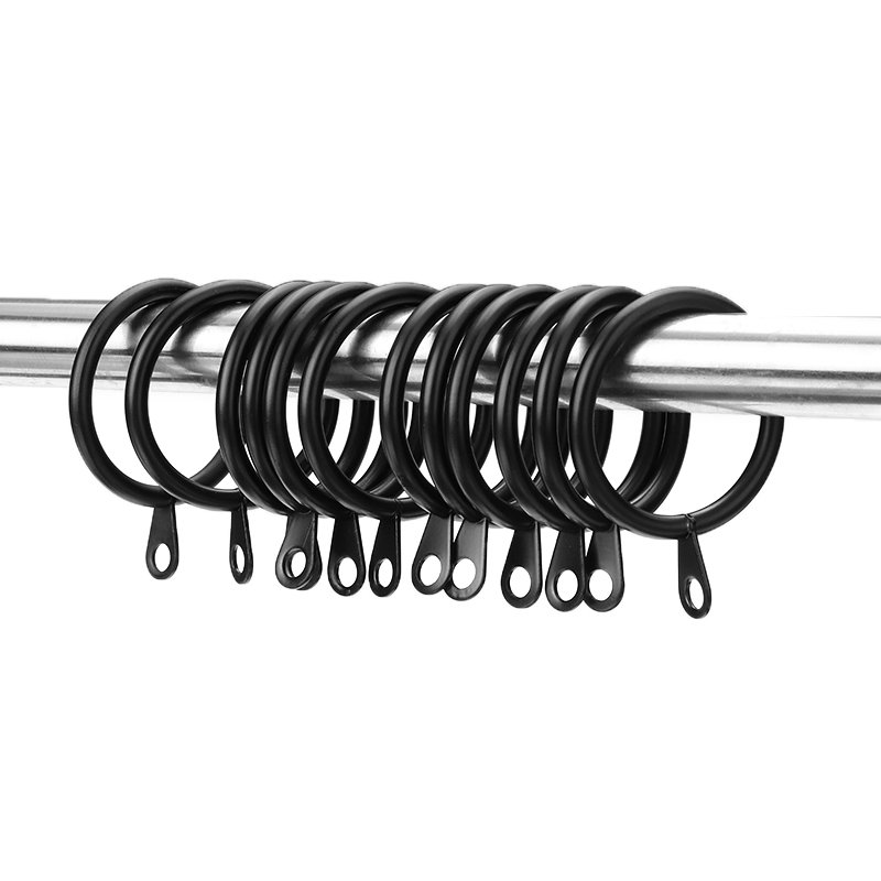 12 Stuks Gordijn Ring Metalen Opknoping Ring Gordijn Clips Gereedschappen Gordijn Haken Home Decor Gordijn Decoratieve Messing/Sliver/zwart