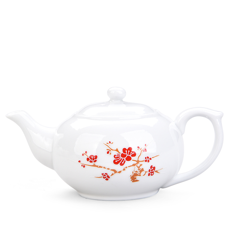Service à thé en céramique Kung Fu | Théière, fleur en ligne, couleur en option, service à thé en céramique, petite théière, porcelaine: A