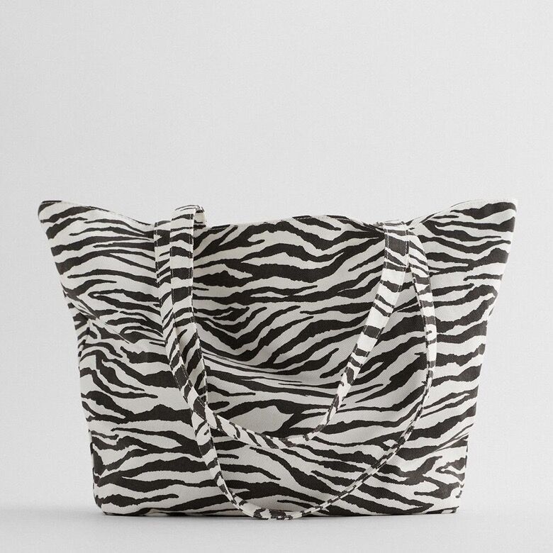 Luxe Leopard Grain Shopper Schoudertas Grote Capaciteit Handtassen Vrouwen Tas Vrouwelijke Casual Tote Canvas Handtas: Zebra Stripes