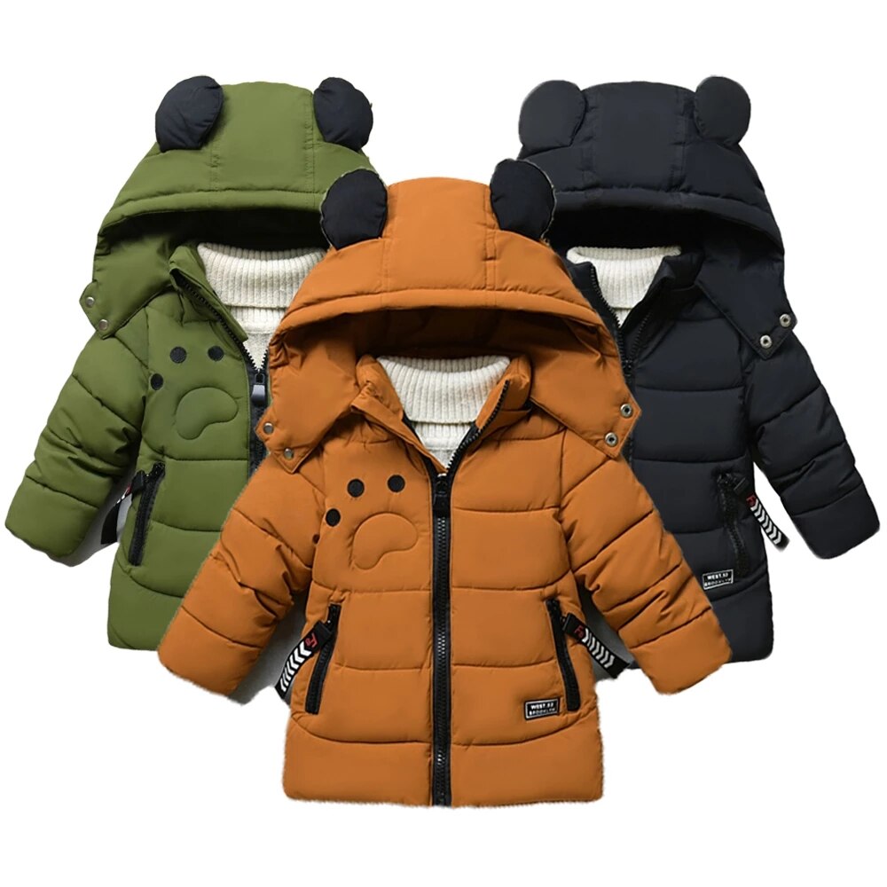 Children's Winter Jacket Clothes，Down Cotton Coats For Kids，Baby Boys Outerwear Coat，Jacket For Girls，Minus 5 Degrees，Christmas