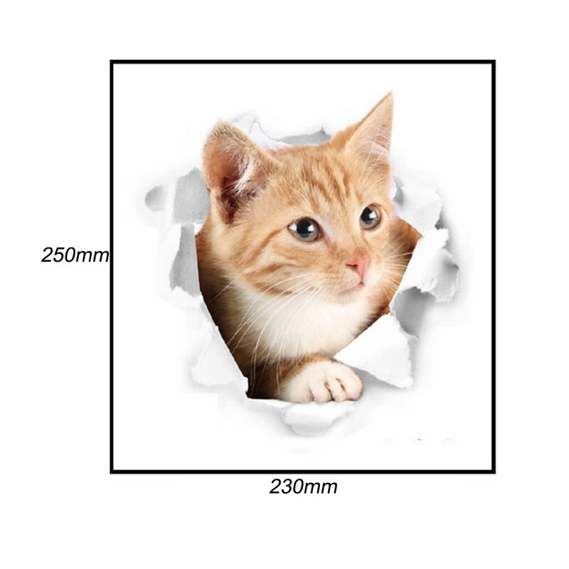 3d levende vegg klistremerker vegg klistremerker 3d tegneserie toalett vegg dekor vanntett kjøkkenstickers diy hjem stue dekorasjon: 6