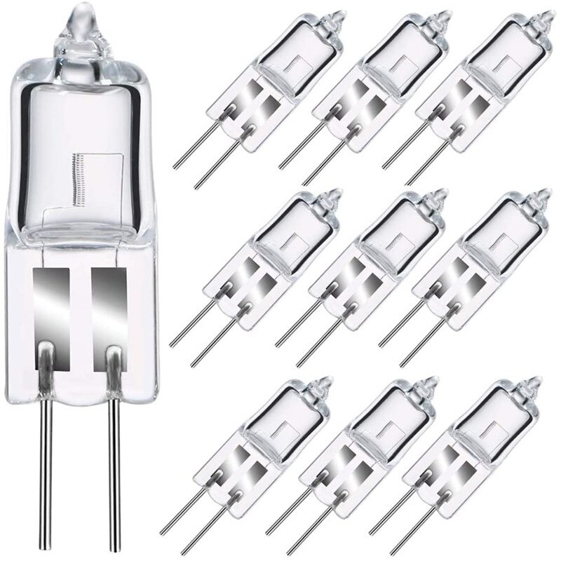 10 st  g4 12v 50w halogenlampa glödlampor jc typ