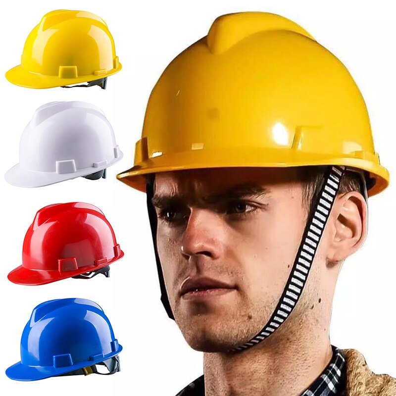 Safety Protective Hard Hat Construction Safety Work Equipment Helmet Adjustable 1 Pcs
