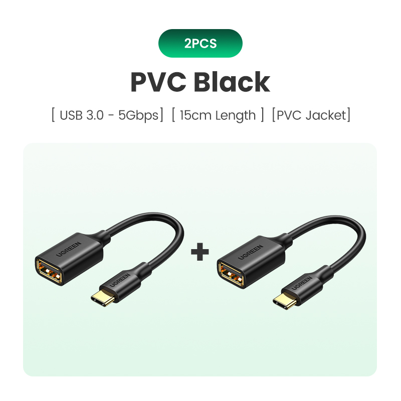 UGREEN USB C to USB 3.0 OTG Adapter Type C OTG Data Cable For Phone Oneplus iPhone 13 12 Pro Xiaomi USB C to USB OTG Cable: Khaki