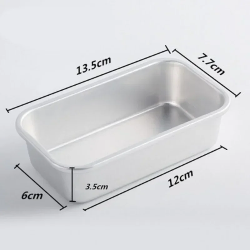 12-20cm Aluminum Alloy Cake Mold Rectangle Non-stick Bread Dessert Mould Pastry Decorating Tools DIY Cakes Molds for Baking: SKY BLUE