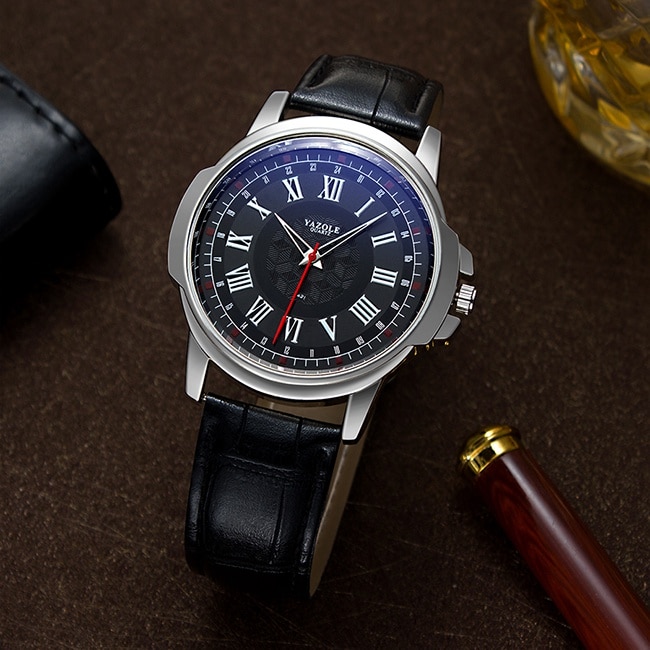 YAZOLE-Reloj de pulsera para hombre, de cuarzo, deportivo, YZL421
